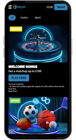 Make a deposit and claim your welcome bonus